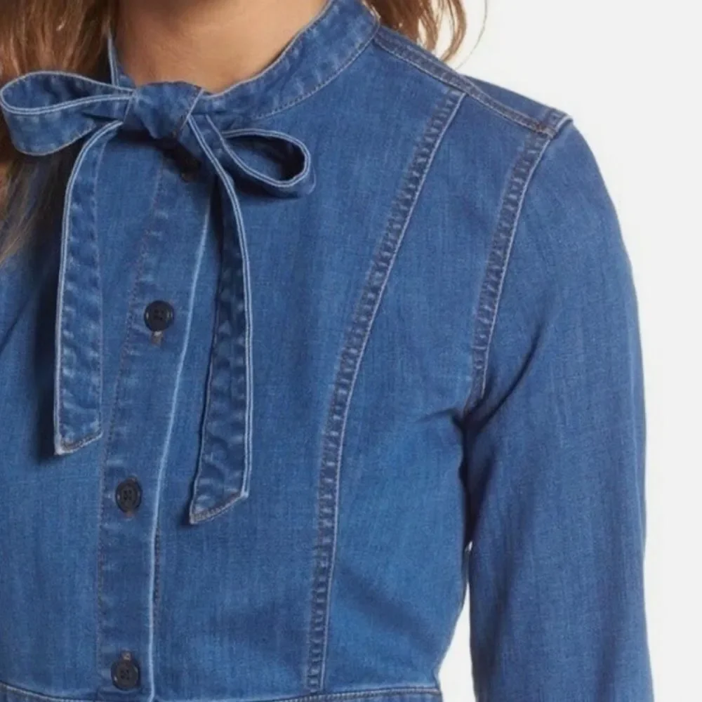 Madewell Blue Long Sleeve Denim Dress - Picture 11 of 11